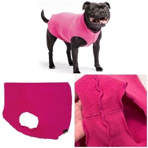 Goldpaw Series - Stretch Fleece Sleeveless Dog Tank Top | Hot Pink, Size 16